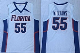 University Of Florida 55 Jason Williams White College Basketball Jersey,baseball caps,new era cap wholesale,wholesale hats